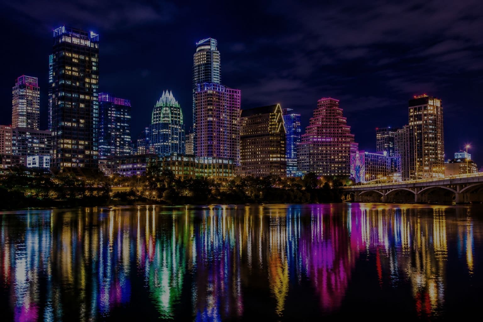 Austin skyline at dusk